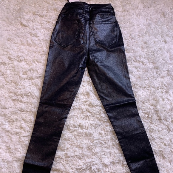Black faux leather pants - Picture 3 of 10